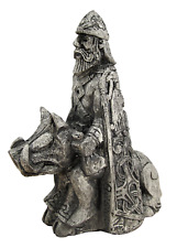 Freyr Figurine - Stone Finish - Norse God of Harvest Viking Statue Dryad Design picture