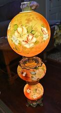 Victorian gone with the wind 3 tier 36”LG Wright hand painted  parlor lamp picture
