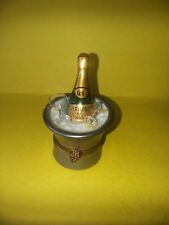 Peint Main Rochard Limoges Trinket-Champagne Millenium On Ice (with problem) picture