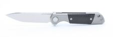 TwoSun TS49 Frame Lock Pocket Knife Titanium Carbon Fiber Handle Plain D2 Blade picture