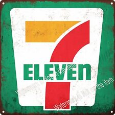 7 Seven 11 ELEVEN GAS STATION Service Man Cave Metal Sign 12x12