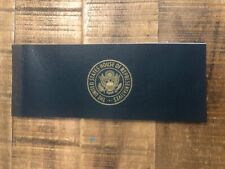 SCARCE/Authentic House of Representatives Check Book/Blank-The Sergeant at Arms picture