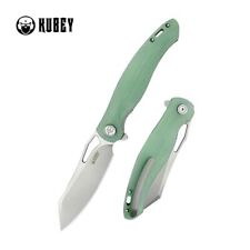 Kubey Drake Folding Knife Jade G10 Handle AUS-10 Tanto Point Plain Edge KU239I picture