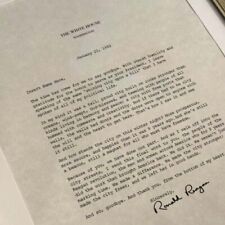 SIGNED Ronald Reagan Personalized Presidential White House Letter-OFFICIAL STYLE picture