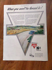 1945 Conoco Continental Oil Company Ad Nth Motor Oil  Won't be Fenced In  picture