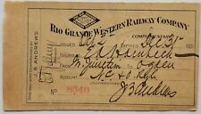 Rio Grande Western Railway Co. Great Salt Lake Route 1901 Pass picture