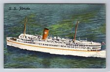 Miami, FL-Florida, Steamship S.S. Florida, Miami -Nassau Route Vintage Postcard picture