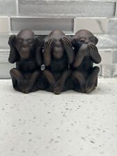 Vintage Clay Three Monkeys: See Hear Speak no Evil picture