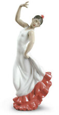 NAO BY LLADRO SPANISH ART (WHITE-RED) #1884 BRAND NIB DANCER FLOWER SAVE$$ F/SH picture