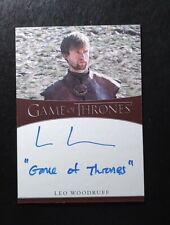 Game Of Thrones Iron Anniversary Autograph Leo Woodruff as Howland Reed Auto (c) picture