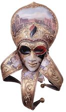 Authentic Venetian Mask Carnevale Paper Mache Bauta Italy IVAN MINIO Mardi Gras picture