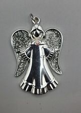 Harvey Lewis Peace Angel Ornament Charm Pendant Swarovski Crystal Wings picture