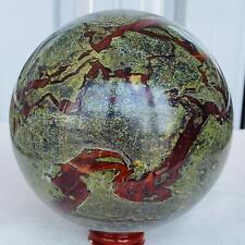 3140g Natural dragon blood stone quartz sphere crystal ball reiki healing picture