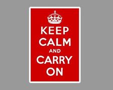Keep Calm and Carry On Sign Die Cut Glossy Fridge Magnet picture