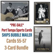 2022 TOPPS ELVIS PRESLEY THE KING OF ROCK & ROLL #55-57 Three Card Set PRE-SALE picture
