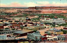 Birdseye View, Hot Springs, New Mexico NM linen Postcard picture