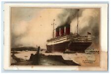 c1930's RMS Cunard Berengaria Abstract Log Cherbourg Ambrose Southampton picture
