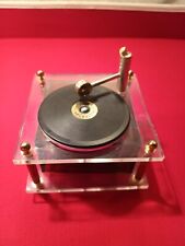 VINTAGE COLLECTIBLE RAER TURNTABLE MUSIC BOX WORKING 3 IN ONCE MOOR YESTERDAY picture