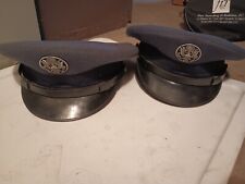 2 VTG US Air Force Service Hat Cap Officer Military Dress  Wool Sz 7 1/8 picture