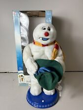 Gemmy Snowflake Spinning Snowman Animated Sings Dances Snow Miser Works Tested picture