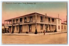 c1910 First U.S. Consul Larkin's Home Road Monterey California Rieder Postcard picture