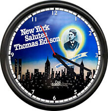 Con Edison Electric Company New York Salutes Thomas Electrician Sign Wall Clock picture