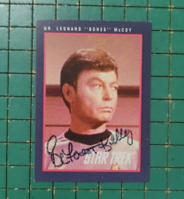 Star Trek DeFOREST KELLEY Hand Signed Impel Card 123 Dr Leonard 