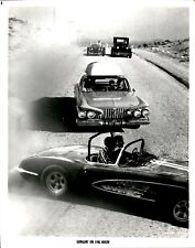 LV35 Original Photo SINGIN' IN THE RAIN Classic Cars Muscle Convertible Vintage picture