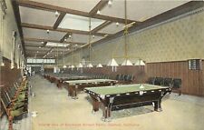 c1910 Postcard; Interior of Brunswick Billiard Parlor, Hanford CA Unposted XLNT picture