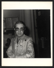ELTON JOHN 1970's Original News Photo 8 x 10 Type 1 - Bennie and the Jets picture