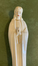 Madonna Figurine 11” Japan HF Co Artistically Hand Painted / Foil Label 1962 picture