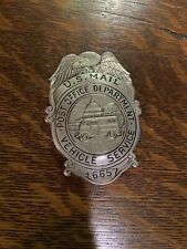 employee badge vintage. Very Nice Embossed Design U.S  Mail Badge Of The Capitol picture