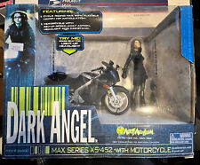 Dark Angel Figure with Motorcycle - Jessica Alba 2002 Art Asylum Box Toy  picture