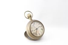 Large Brass Display Pocket Watch Style Clock  by Thomas Ross with Alarm picture