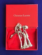 Christian Lacroix Rare Plated Silver Keychain, series 