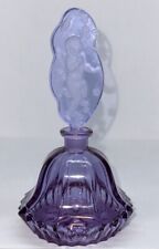 Lalique Perfume Bottle Crystal Cherub Among Flowers  Rene Lalique Design Purple picture
