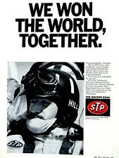 Graham Hill 1969 STP The Racer's Edge Original Print Ad 8.5 x 11