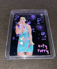 Katy Perry Custom Purple Hearts Prizmatic Refractor Card - merch cd poster picture