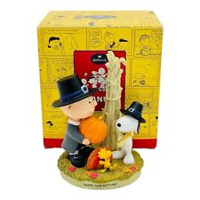 Hallmark Peanuts Happy Harvestime Figurine Charlie Brown & Snoopy IN BOX picture
