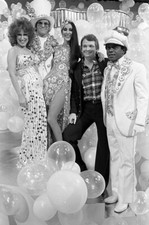 Bob Mackie with Cher Elton John Bette Midler - 5 x 7 inch Photo Reprint picture