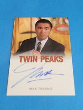 MAK TAKANO - 2019 RITTENHOUSE TWIN PEAKS ARCHIVES AUTOGRAPH CARD picture