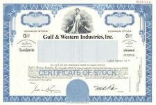 Gulf and Western Industries Inc. - Specimen Stock Certificate - Specimen Stocks  picture