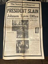 John F Kennedy Assassination Newspaper November 23 1963 NC picture