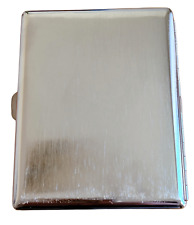 Metal Double Sided King & 100's Cigarette Case - Brushed Plain picture