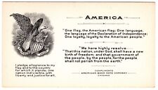 America - Advertising Business Card from American Bank Note Company, 1890-1920 picture