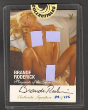 BRANDE RODERICK PLAYBOY PLAYMATE OF THE YEAR 2001 SEALED AUTOGRAPH CARD #84/125 picture