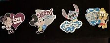 New Disney Nerds Rock Set of 4 Pins picture