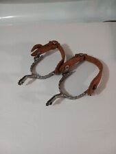 Vintage Twisted Spurs with leather straps picture