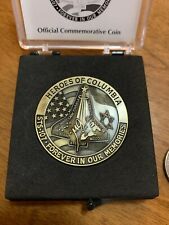Heroes Of Columbia STS-107 Official Commemorative Coin, Original Box & Info Card picture
