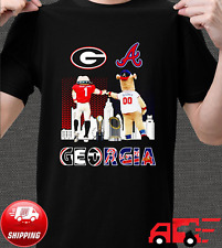 Vintage Georgia Bulldogs and Atlanta Braves Georgia T shirt Size S-4XL U541 picture